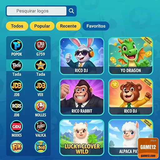 game12 - app exclusivo - Interface do App